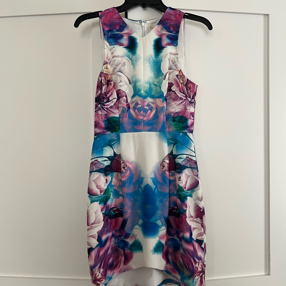 Floral Sleeveless Dress - Multicolor